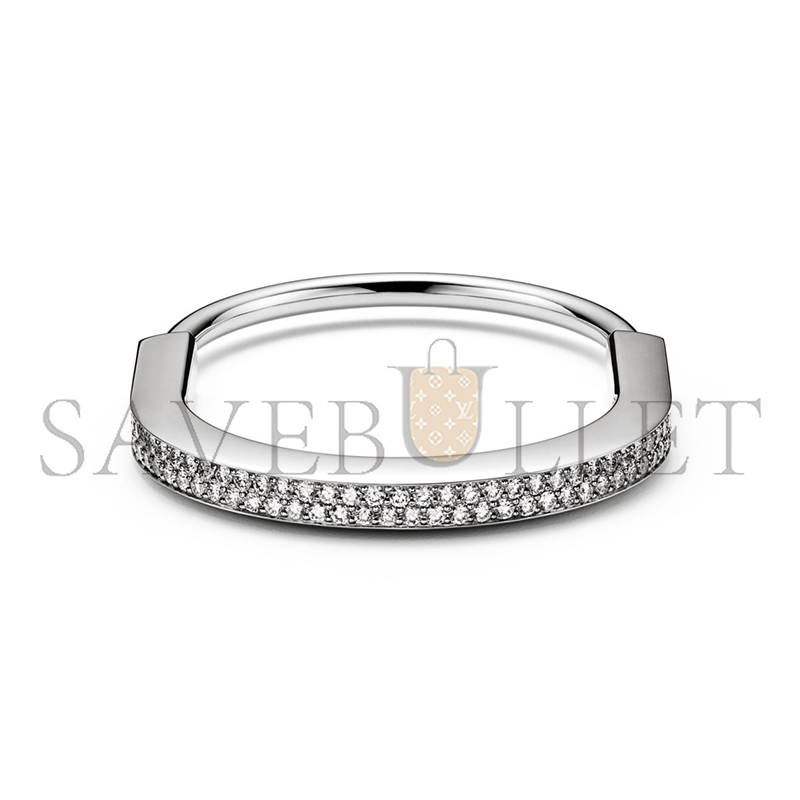 TIFFANY BRACELET WHITE GOLD, FULLY PAVÉ DIAMONDS GRP12237